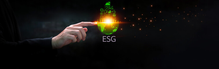human hand display icon virtual energy saving concept conservation of natural resources environmental protection Renewable energy and reducing carbon emissions energy conservation and earth day