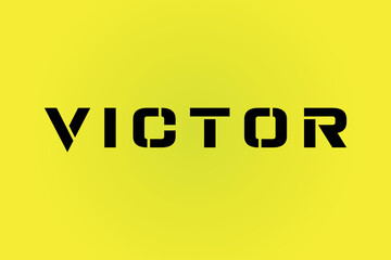 Victor Text Design Vector