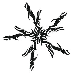 Fototapeta premium Beautiful mandala tribal tattoo vector