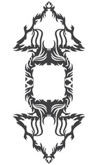 Amazing black and white tattoo design