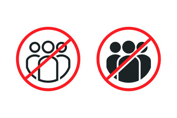 No group icon. Illustration vector