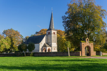 Fototapeta na wymiar Church Saint Johannis near the german village Kastel-Staadt