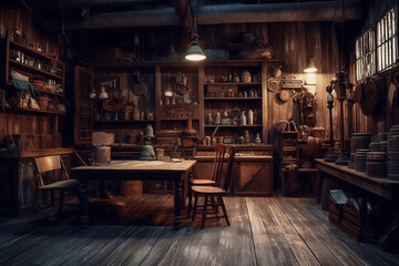 Step back in time to a vintage wood workshop, where the aroma of sawdust and the sound of craftsmen at work evoke a sense of nostalgia and appreciation for traditional craftsmanship.