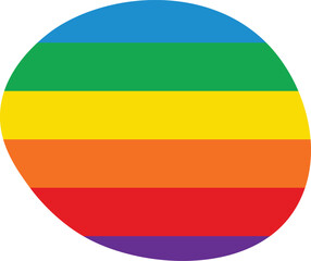 Colorful Rainbow blob abstract organic shape seamless pattern illustration. Trendy primary colored background with multiple colored Blobs.