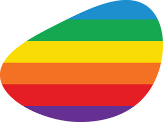 Colorful Rainbow blob abstract organic shape seamless pattern illustration. Trendy primary colored background with multiple colored Blobs.