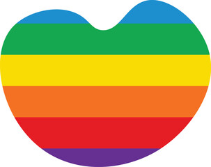 Colorful Rainbow blob abstract organic shape seamless pattern illustration. Trendy primary colored background with multiple colored Blobs.