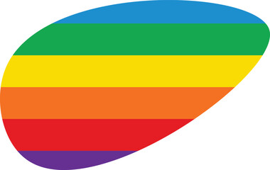 Colorful Rainbow blob abstract organic shape seamless pattern illustration. Trendy primary colored background with multiple colored Blobs.