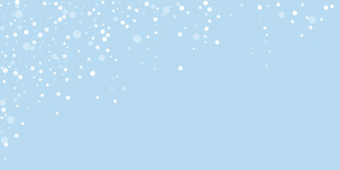 Magic falling snow christmas background. Subtle
