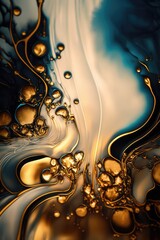 Abstract ink fluid background texture, made with generated ai