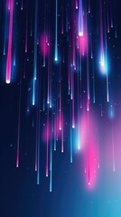 Abstract pink and blue falling drops backgrouund, made with generative ai
