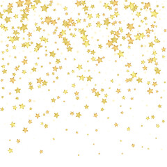 Magic stars vector overlay.  Gold stars scattered