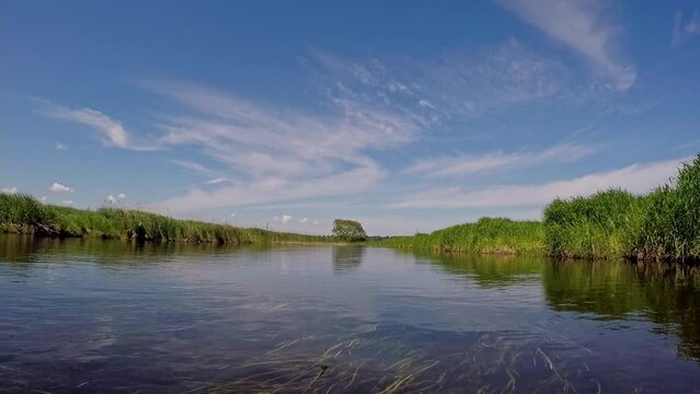 Kanutour Kajak paddeln auf der Trave bei Bad Oldesloe