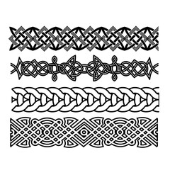 Set of scandinavian ornament elements vector illustration