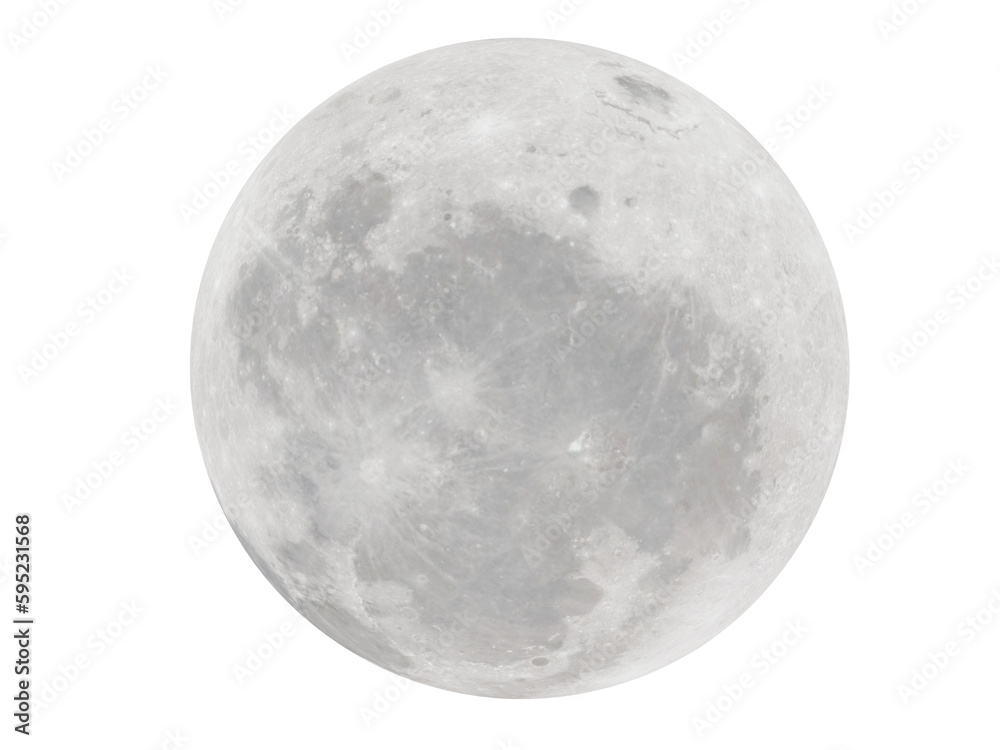 Wall mural the full moon shines brightly in the sky.