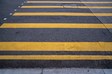 Fototapeta premium Yellow lines on asphalt road