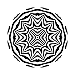 Circular pattern in form of mandala for Henna, tattoo, decoration. Decorative ornament in ethnic oriental style. Coloring book page.Mandalas for coloring book. Decorative round ornaments. mandala.