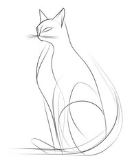 minimalistic cat
