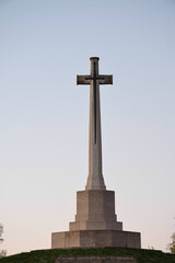 The War Memorial at Messines Ridge Belgium at sunrise