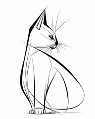 minimalistic cat