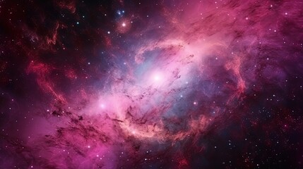 Pink universe light. Galaxies sky in space Planets and stars beauty of Galaxy space exploration.