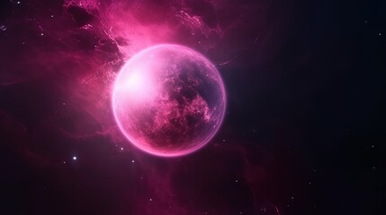 Obraz na płótnie Canvas Pink universe light. Galaxies sky in space Planets and stars beauty of Galaxy space exploration.