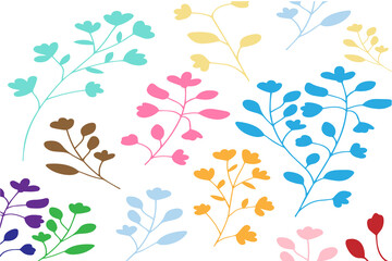 Colorful floral pattern background. vector eps.10