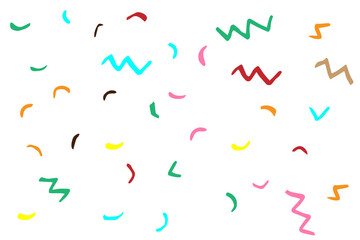 seamless pattern. confetti background Modern stylish abstract texture. Repeating geometric shapes with papercut style background