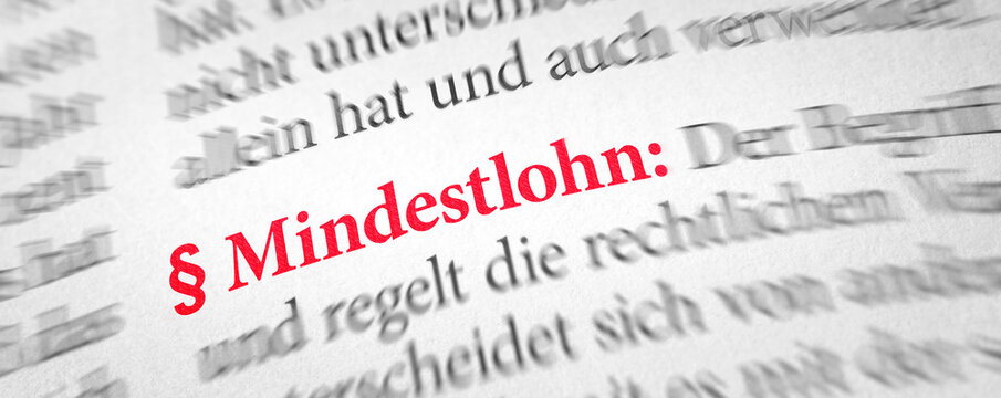  W&ouml;rterbuch mit dem Begriff Mindestlohn