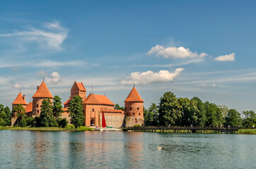 Naklejka na ściany i meble Trakai Island Castle Trakai Island Castle was built in several phases. During the first phase, in the second half of the 14th c