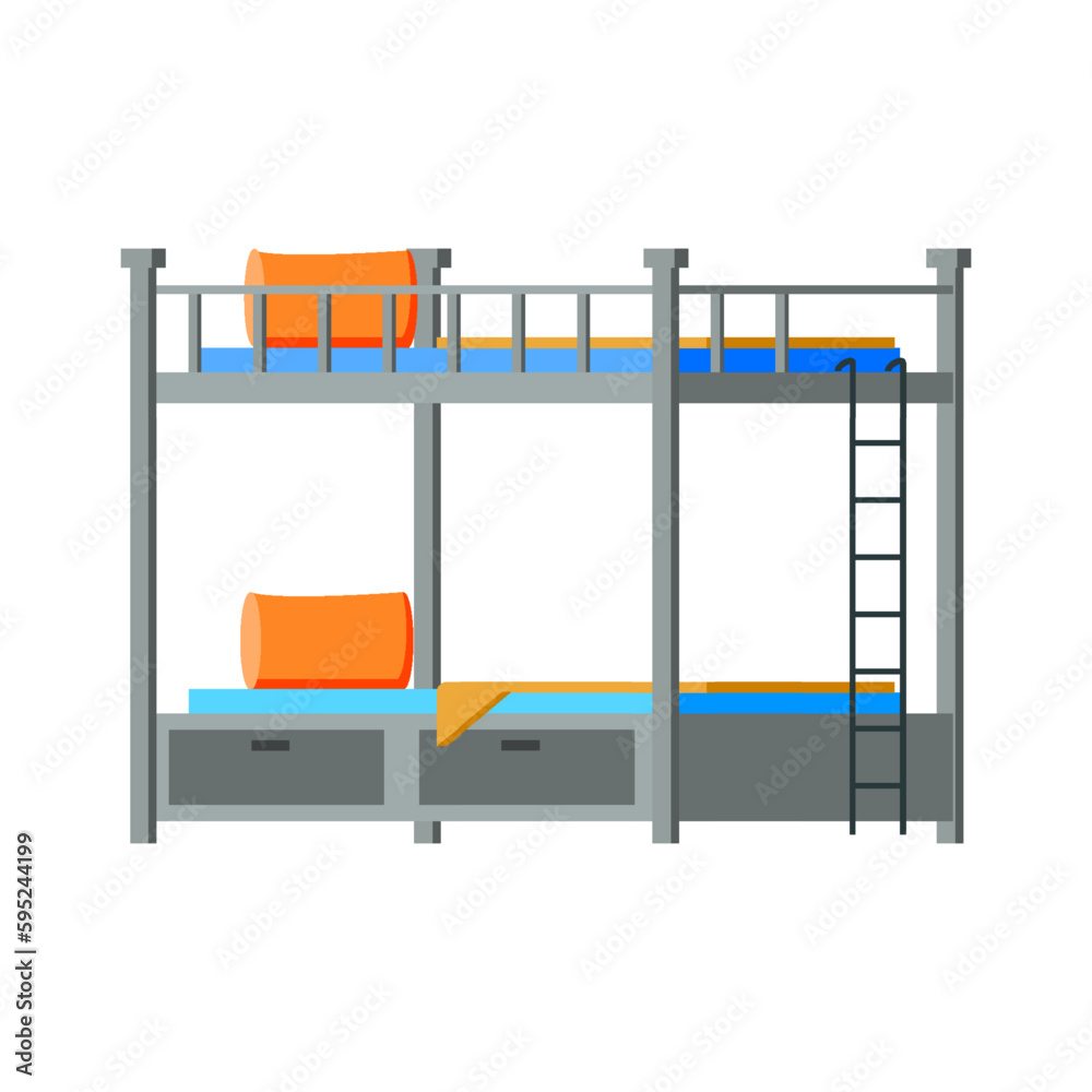 Wall mural Flat Bunk Bed