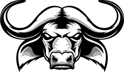 Buffalo Angry Strong Head