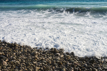 Waves in the Mediterranean, Menton, France