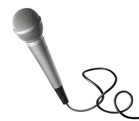 Wired microphone cut out
