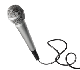 Wired microphone cut out