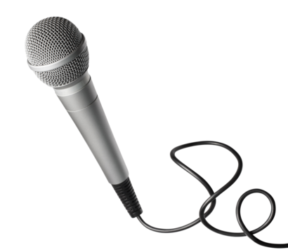 Wired microphone cut out