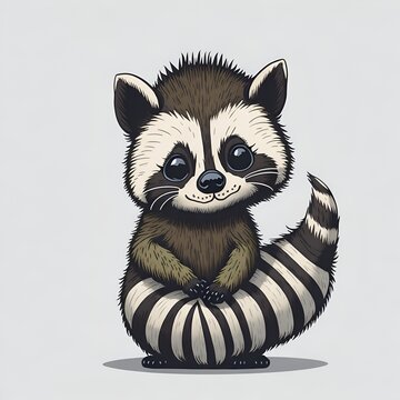 cute racoon