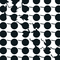 Large spots with tails imitate twisted tadpoles