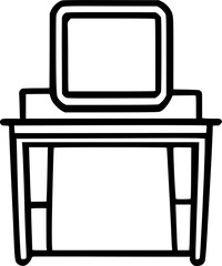 dress Table icon vector symbol design illustration