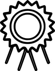 award medal icon vector symbol design illustration