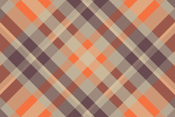 Tartan or plaid halloween color pattern. Vector illustration.
