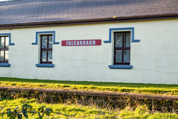 The Falcarragh railway station is close to fiddlers bridge and the Burtonport Railway Walk - County...