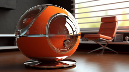 A retro futuristic design inspired by the 1950s-illustraion, desktop background, Ai generated art
