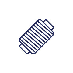 thread reel line icon on white