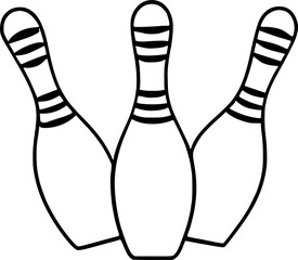 bowling pin icon vector symbol design illustration