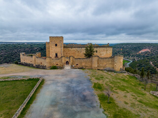 Fototapeta na wymiar Castle of Pedraza in Segovia, Spain.