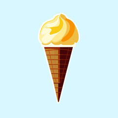 Ice cream  vector flat isolated clip art