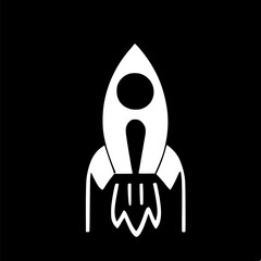 rocket icon vector symbol design illustration