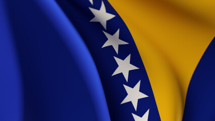 Bosnien und Herzegowina Flagge