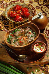 Hash. Traditional Armenian dish