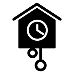 Cuckoo clock house icon